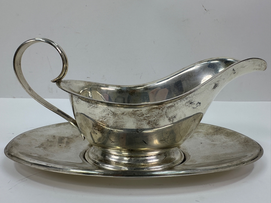 S. Kirk & Son Sterling Silver Gravy Boat 8.25W X 3.75H 382.2g $433 [Photo 4]