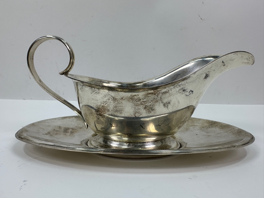 S. Kirk & Son Sterling Silver Gravy Boat 8.25W X 3.75H 382.2g $433 [Photo 5]