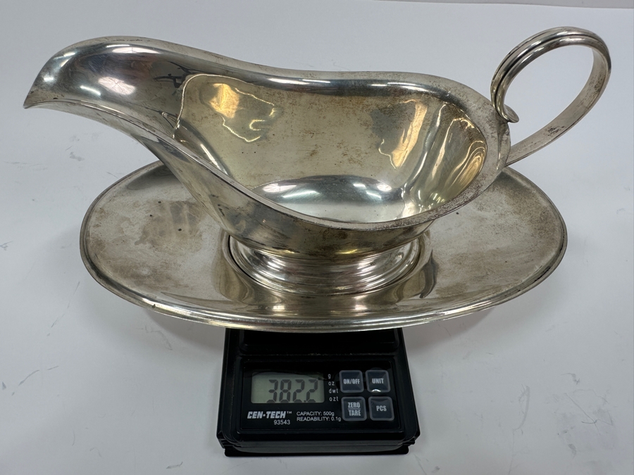 S. Kirk & Son Sterling Silver Gravy Boat 8.25W X 3.75H 382.2g $433 [Photo 11]