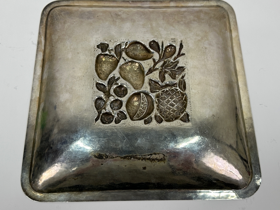 Sterling Silver Repousse Mexican Bowl 11.5W X 11.5D 684g Silver Melt Value $775 [Photo 6]