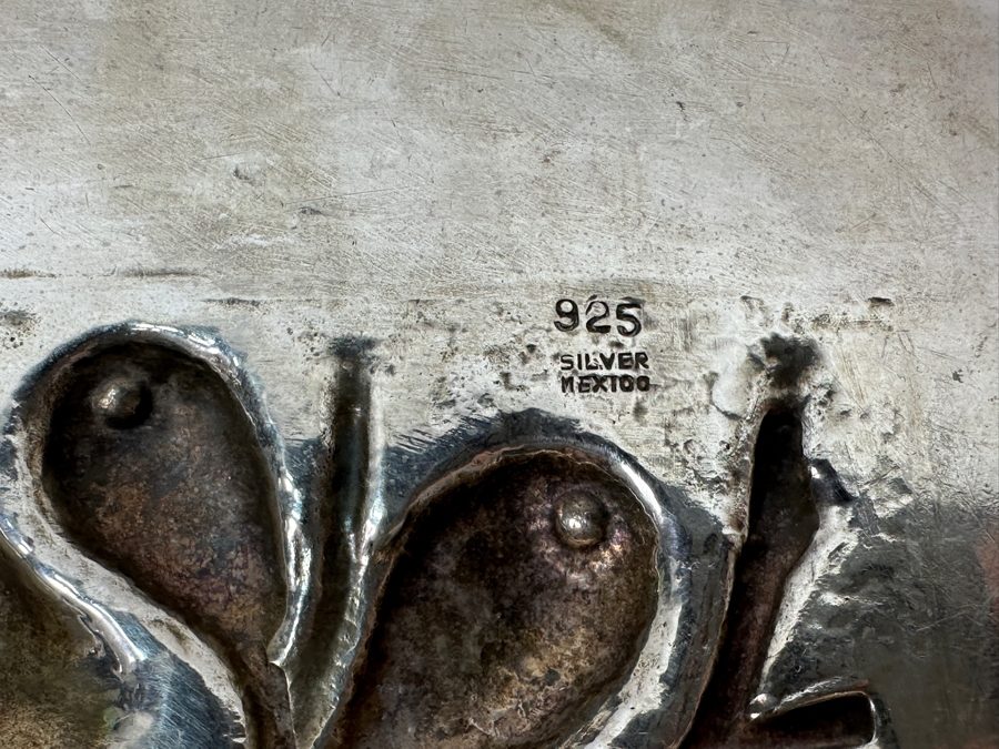 Sterling Silver Repousse Mexican Bowl 11.5W X 11.5D 684g Silver Melt Value $775 [Photo 7]