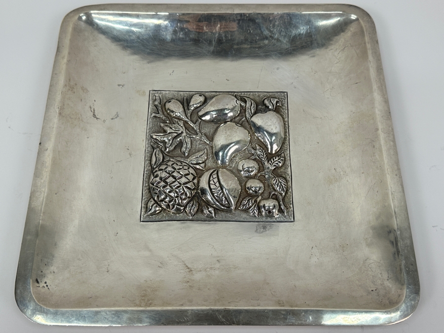 Sterling Silver Repousse Mexican Bowl 11.5W X 11.5D 684g Silver Melt Value $775 [Photo 2]