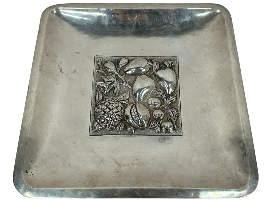 Sterling Silver Repousse Mexican Bowl 11.5W X 11.5D 684g Silver Melt Value $775