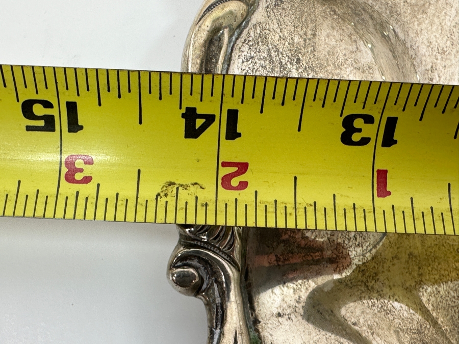 Sterling Silver PG Hallmarked 14.25'W Dish Bowl 1,265g Silver Melt Value $1,433 [Photo 12]