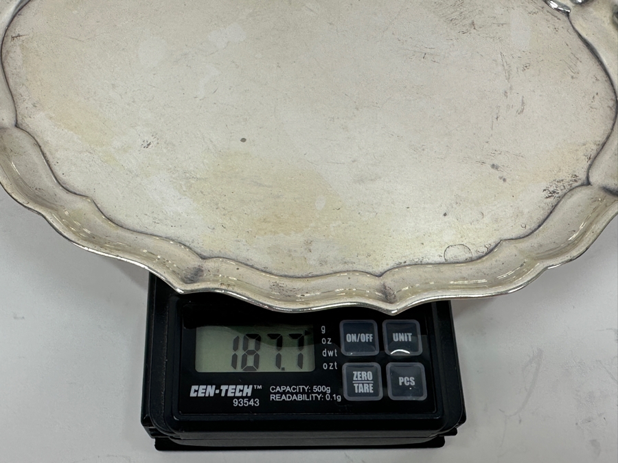 Gorham Sterling Silver Platter Chippendale Pattern 187.7g Silver Melt Value $213 [Photo 9]