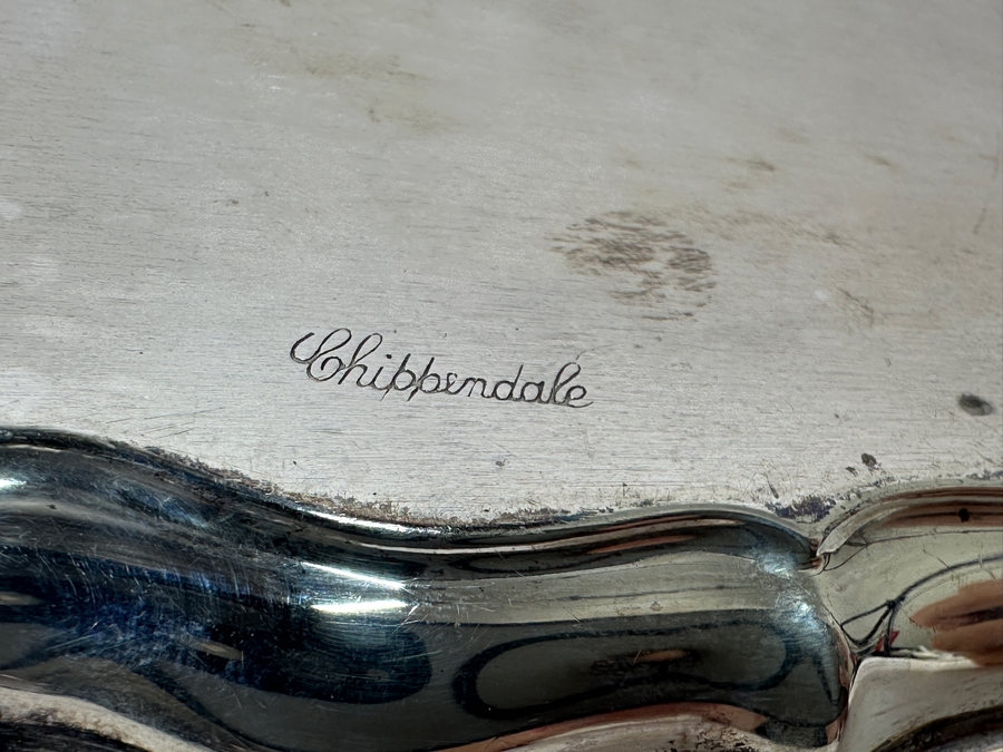 Gorham Sterling Silver Platter Chippendale Pattern 187.7g Silver Melt Value $213 [Photo 5]