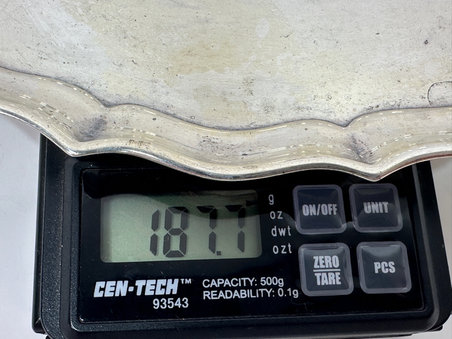 Gorham Sterling Silver Platter Chippendale Pattern 187.7g Silver Melt Value $213 [Photo 8]