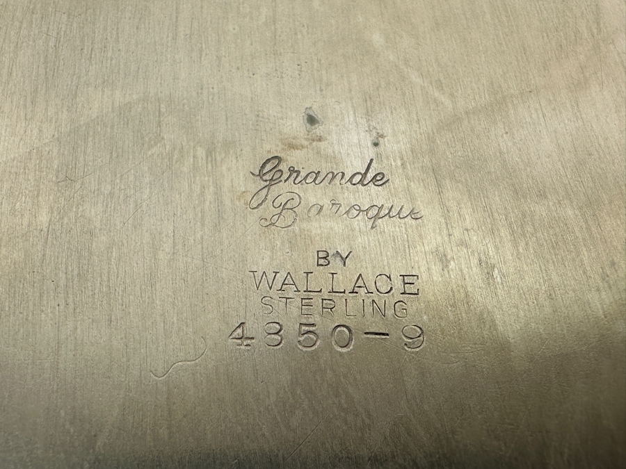 Wallace Sterling Silver Heart Shaped Trinket Dish Grande Baroque Pattern 4.5 X 6 74.7g Silver Melt Value $85 [Photo 7]