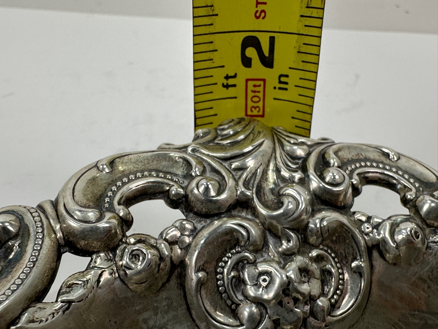 Wallace Sterling Silver Heart Shaped Trinket Dish Grande Baroque Pattern 4.5 X 6 74.7g Silver Melt Value $85 [Photo 10]