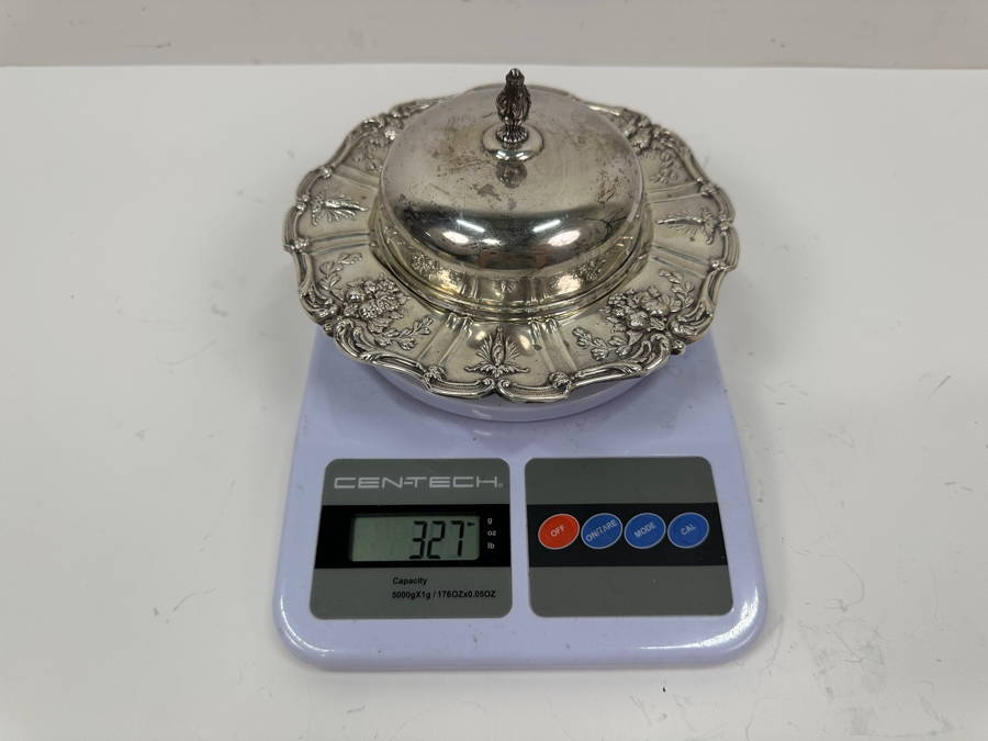 Reed & Barton Sterling Silver Covered Butter Dish Francis I Pattern 7W X 3.5H 327g Silver Melt Value $370 [Photo 13]
