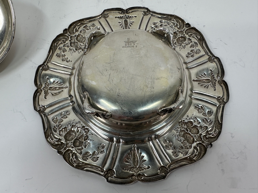 Reed & Barton Sterling Silver Covered Butter Dish Francis I Pattern 7W X 3.5H 327g Silver Melt Value $370 [Photo 7]