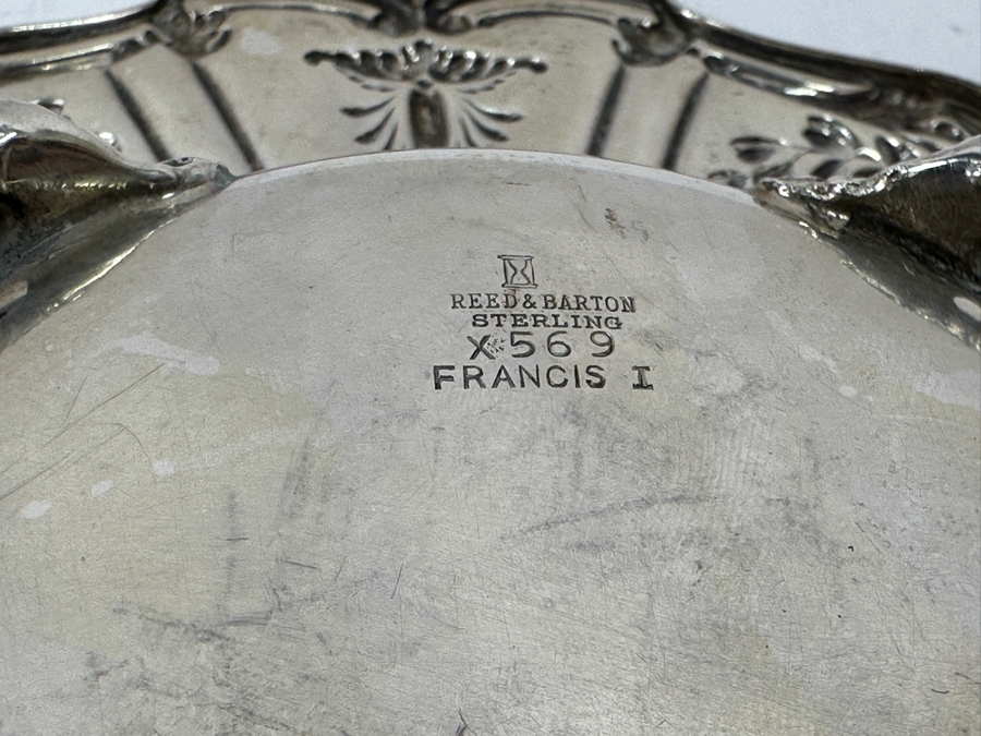 Reed & Barton Sterling Silver Covered Butter Dish Francis I Pattern 7W X 3.5H 327g Silver Melt Value $370 [Photo 9]