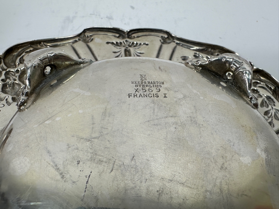 Reed & Barton Sterling Silver Covered Butter Dish Francis I Pattern 7W X 3.5H 327g Silver Melt Value $370 [Photo 8]