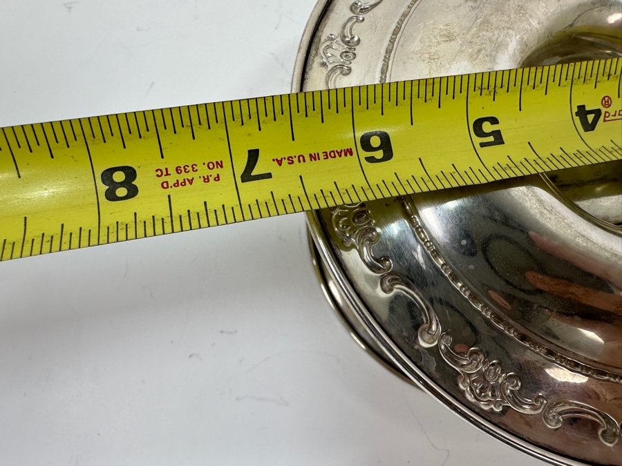 Gorham Sterling Silver Bowl With Underplate 6.5W X 3H 204g Silver Melt Value $231 [Photo 8]