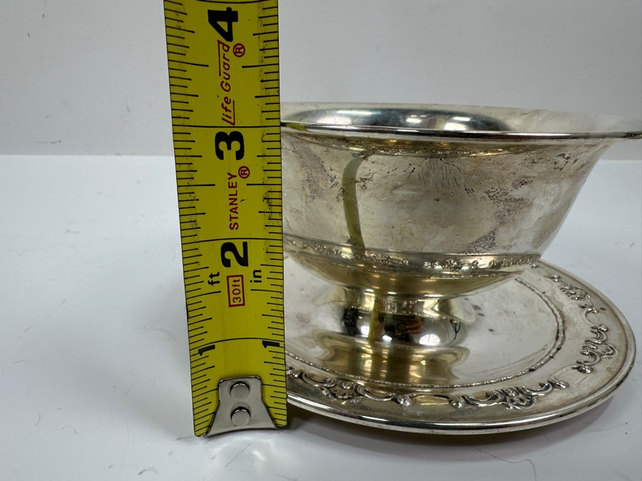 Gorham Sterling Silver Bowl With Underplate 6.5W X 3H 204g Silver Melt Value $231 [Photo 9]