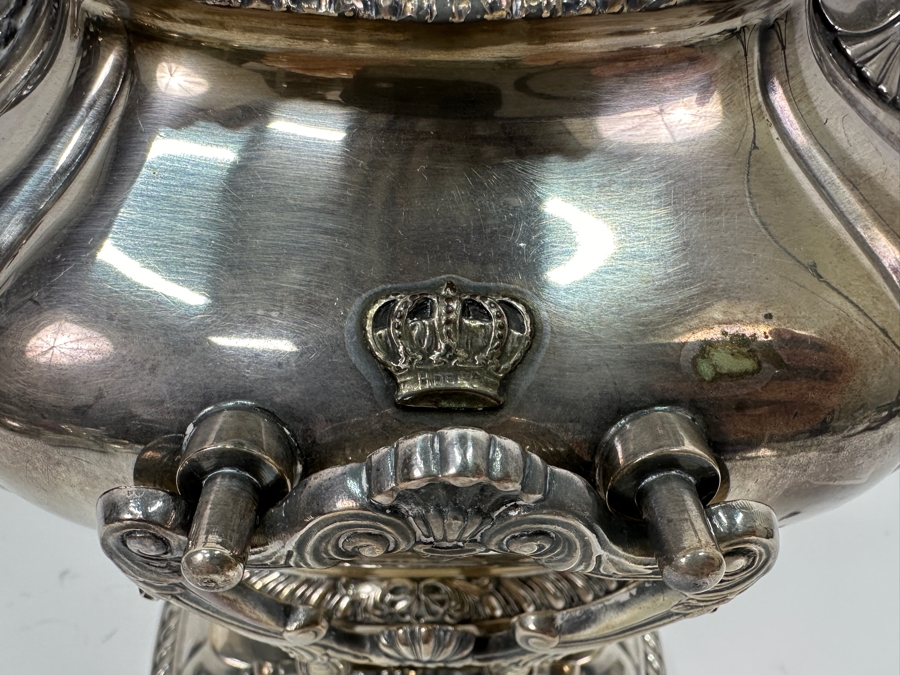 Stamped Hotel Del Coronado Gorham Silverplate Kettle Teapot On Stand 9W X 7D X 12H [Photo 3]