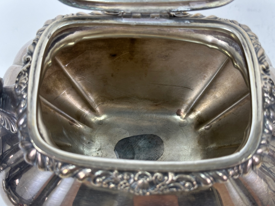 Stamped Hotel Del Coronado Gorham Silverplate Kettle Teapot On Stand 9W X 7D X 12H [Photo 13]