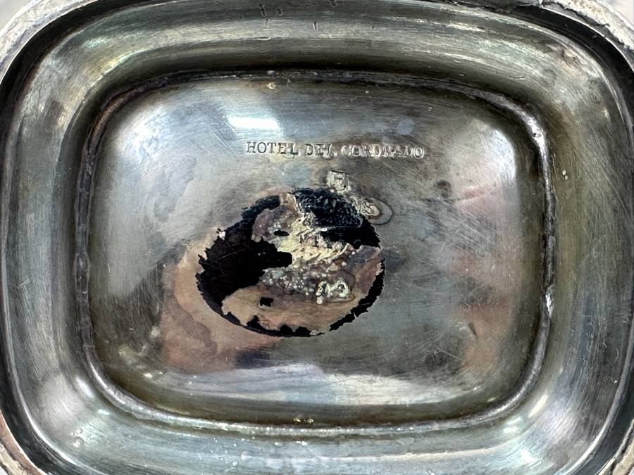 Stamped Hotel Del Coronado Gorham Silverplate Kettle Teapot On Stand 9W X 7D X 12H [Photo 9]