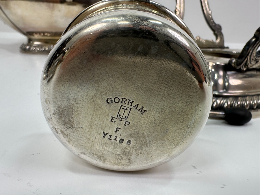 Stamped Hotel Del Coronado Gorham Silverplate Kettle Teapot On Stand 9W X 7D X 12H [Photo 6]