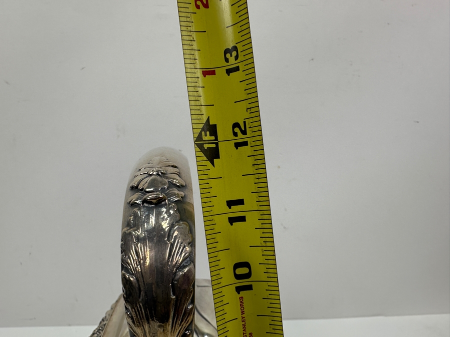 Stamped Hotel Del Coronado Gorham Silverplate Kettle Teapot On Stand 9W X 7D X 12H [Photo 14]