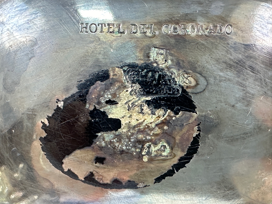 Stamped Hotel Del Coronado Gorham Silverplate Kettle Teapot On Stand 9W X 7D X 12H [Photo 11]