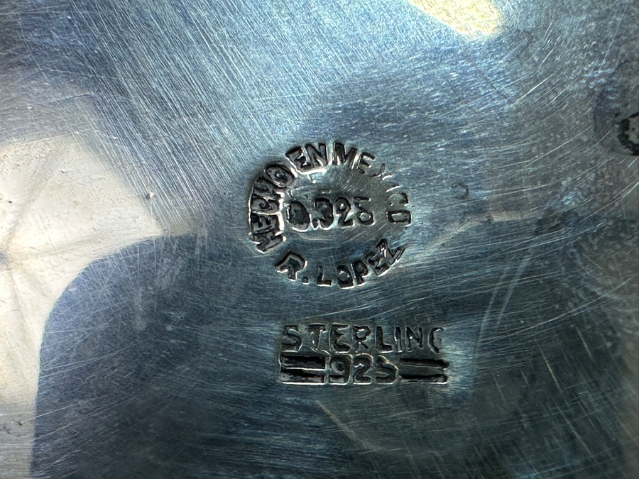 Sterling Silver Mexican Water Pitcher Signed R. Lopez 8.5'H 908g Silver Melt Value $1,029 [Photo 7]