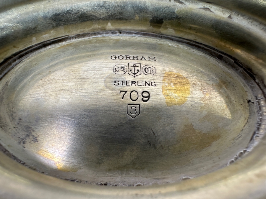 Gorham Sterling Silver Gravy Boat With Underplate 7.5W X 5D X 4H 310g Silver Melt Value $351 [Photo 8]