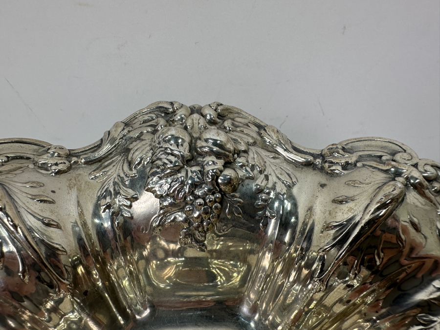 Reed & Barton Sterling Silver 8'W X 5'H Footed Compote Bowl Dish 414g Silver Melt Value $469 [Photo 6]