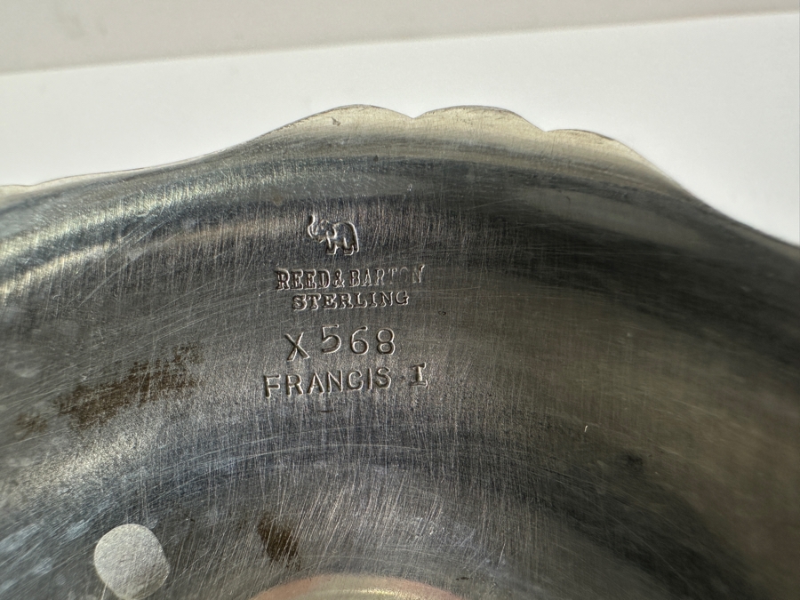 Reed & Barton Sterling Silver 8'W X 5'H Footed Compote Bowl Dish 414g Silver Melt Value $469 [Photo 10]