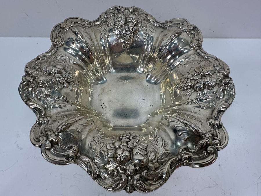 Reed & Barton Sterling Silver 8'W X 5'H Footed Compote Bowl Dish 414g Silver Melt Value $469 [Photo 4]