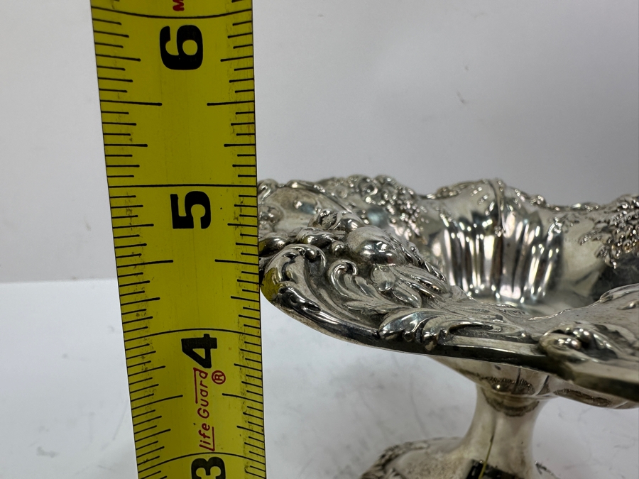 Reed & Barton Sterling Silver 8'W X 5'H Footed Compote Bowl Dish 414g Silver Melt Value $469 [Photo 13]