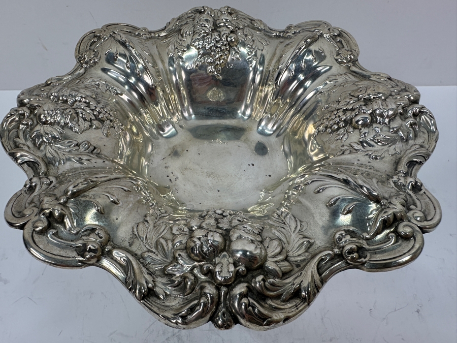 Reed & Barton Sterling Silver 8'W X 5'H Footed Compote Bowl Dish 414g Silver Melt Value $469 [Photo 7]
