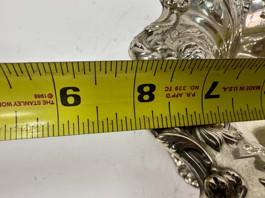 Reed & Barton Sterling Silver 8'W X 5'H Footed Compote Bowl Dish 414g Silver Melt Value $469 [Photo 12]