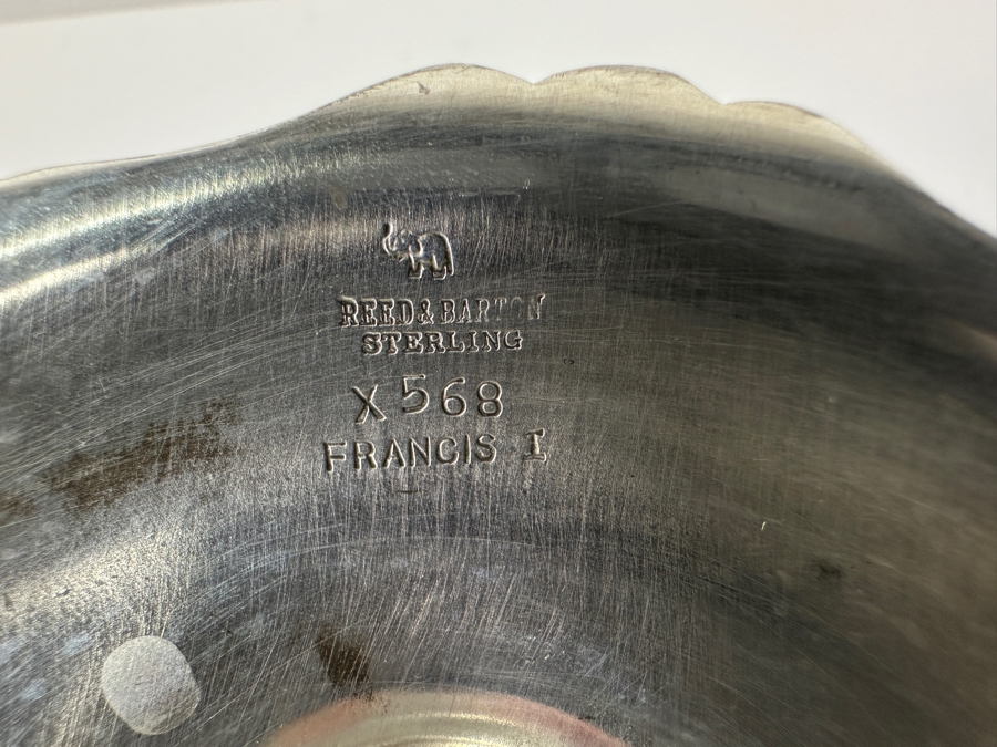 Reed & Barton Sterling Silver 8'W X 5'H Footed Compote Bowl Dish 414g Silver Melt Value $469 [Photo 11]