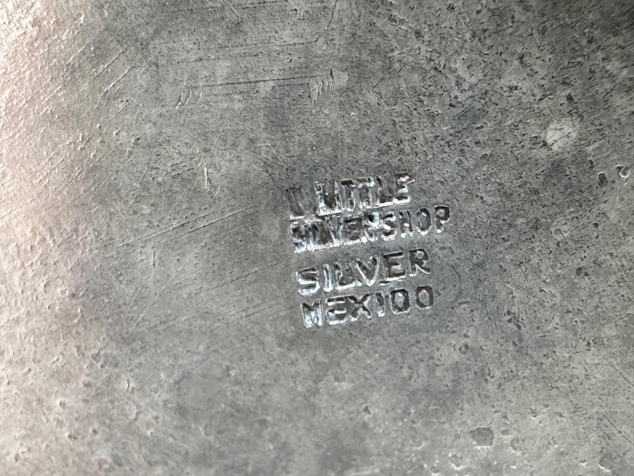 Stunning Sterling Silver Repousse Mexican Water Pitcher 9.5'H Hallmarked 1,013g Silver Melt Value $1,148 [Photo 12]