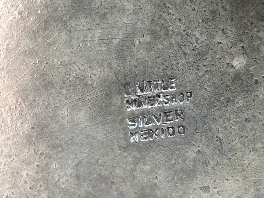 Stunning Sterling Silver Repousse Mexican Water Pitcher 9.5'H Hallmarked 1,013g Silver Melt Value $1,148 [Photo 13]