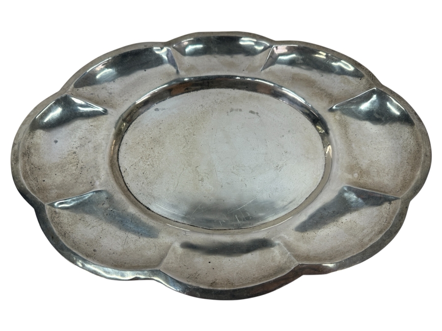 Sterling Silver Oval Mexican Dish Hallmarked Pegaso 12.25 X 8.5 345g Silver Melt Value $390 [Photo 1]