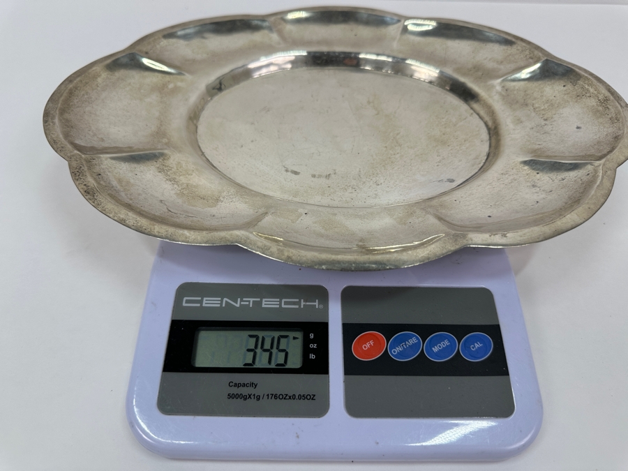 Sterling Silver Oval Mexican Dish Hallmarked Pegaso 12.25 X 8.5 345g Silver Melt Value $390 [Photo 10]