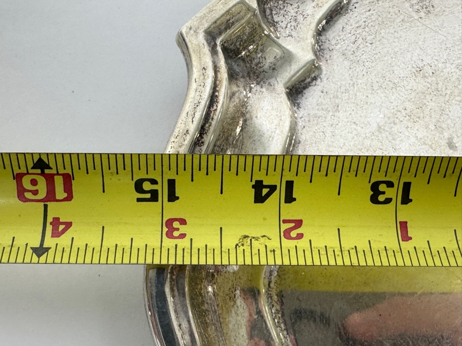 Frank Smith Sterling Silver Platter Chippendale Pattern 15 X 10 898g Silver Melt Value $1,017 [Photo 13]