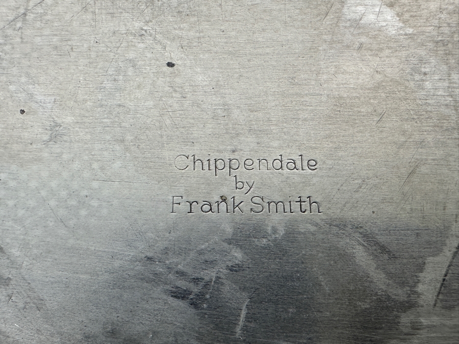 Frank Smith Sterling Silver Platter Chippendale Pattern 15 X 10 898g Silver Melt Value $1,017 [Photo 10]