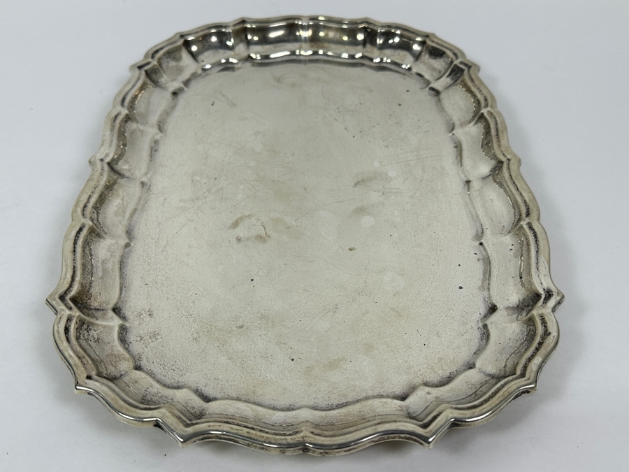 Frank Smith Sterling Silver Platter Chippendale Pattern 15 X 10 898g Silver Melt Value $1,017 [Photo 7]