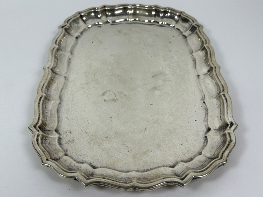 Frank Smith Sterling Silver Platter Chippendale Pattern 15 X 10 898g Silver Melt Value $1,017 [Photo 6]