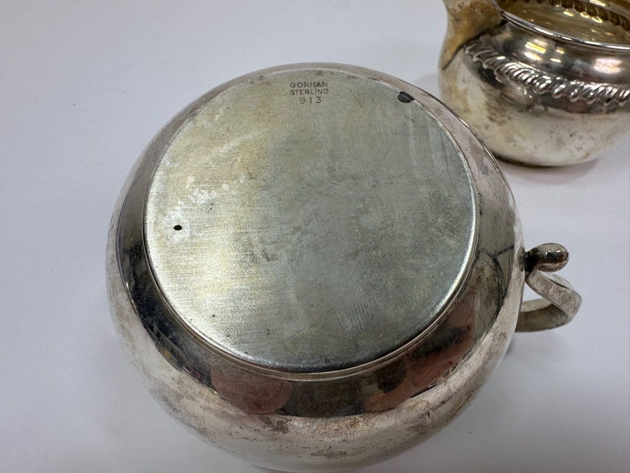 Pair Of Gorham Sterling Silver Creamers 175g Silver Melt Value $198 [Photo 4]