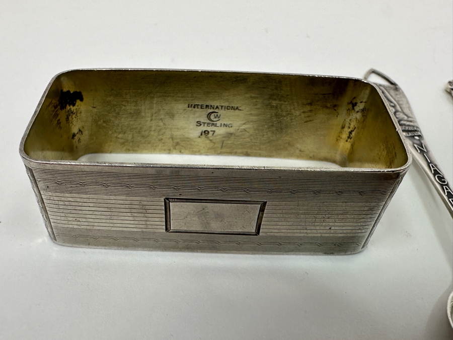 Sterling Silver Spoons & Napkin Ring 81g Silver Melt Value $92 [Photo 6]