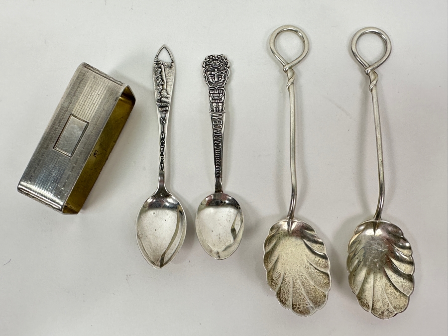 Sterling Silver Spoons & Napkin Ring 81g Silver Melt Value $92 [Photo 3]