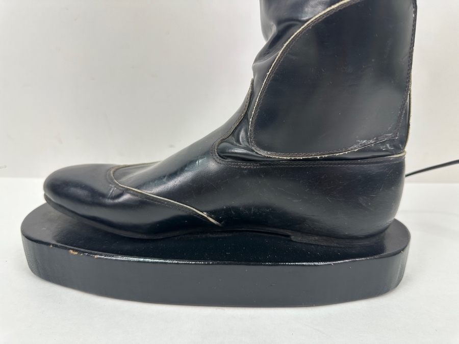 Custom Horse Jockey's Boot Mounted As A Table Lamp Without Shade 31'H [Photo 4]