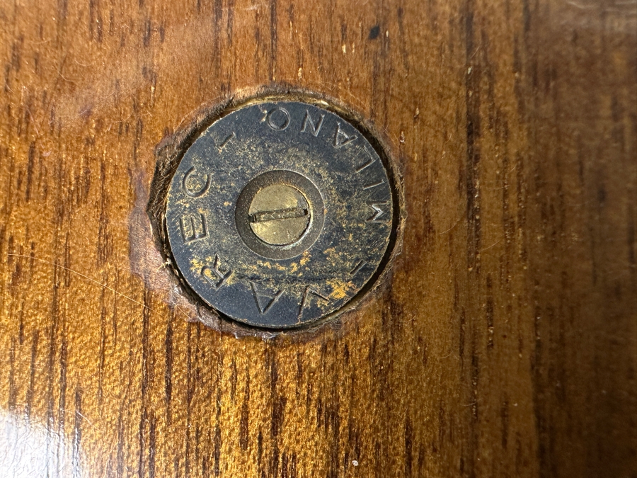 Unusual Guitar Shaped Wooden Gambling Box Made In Milano Italy 28'L X 11'D [Photo 13]