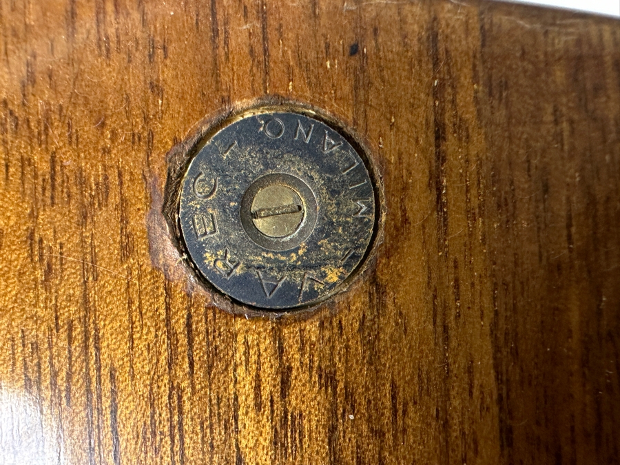 Unusual Guitar Shaped Wooden Gambling Box Made In Milano Italy 28'L X 11'D [Photo 12]