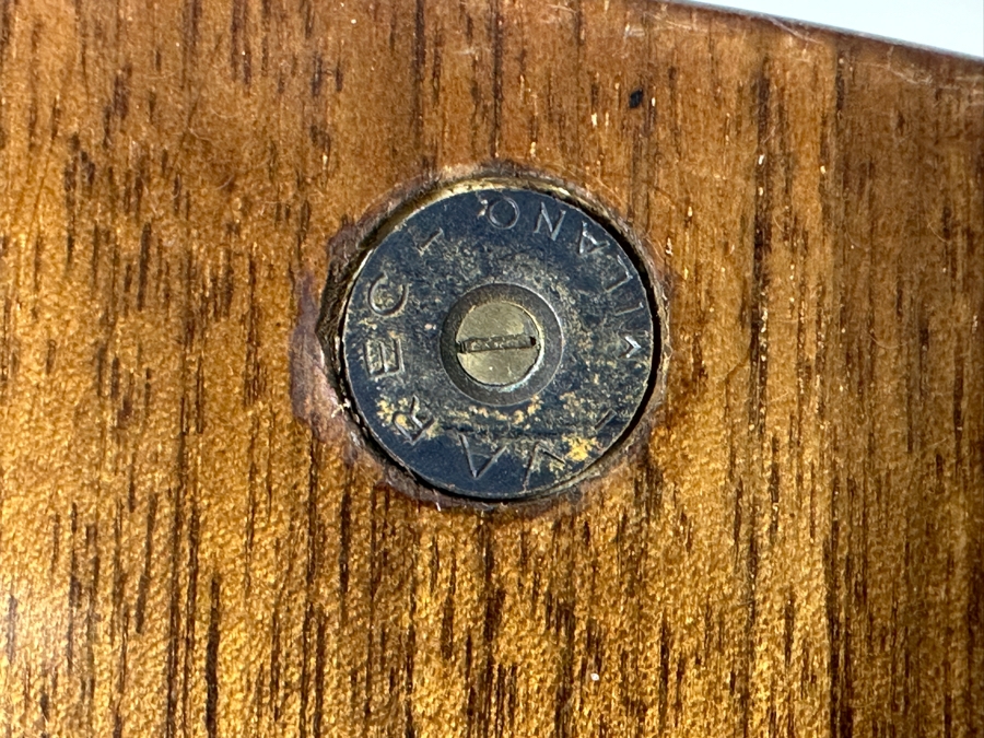 Unusual Guitar Shaped Wooden Gambling Box Made In Milano Italy 28'L X 11'D [Photo 14]