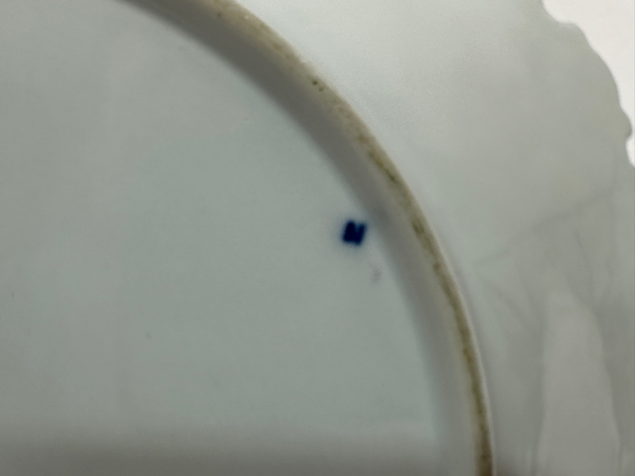 Vintage Meissen Germany Gilded Hand Painted Porcelain Bowl Dish 11'W [Photo 9]